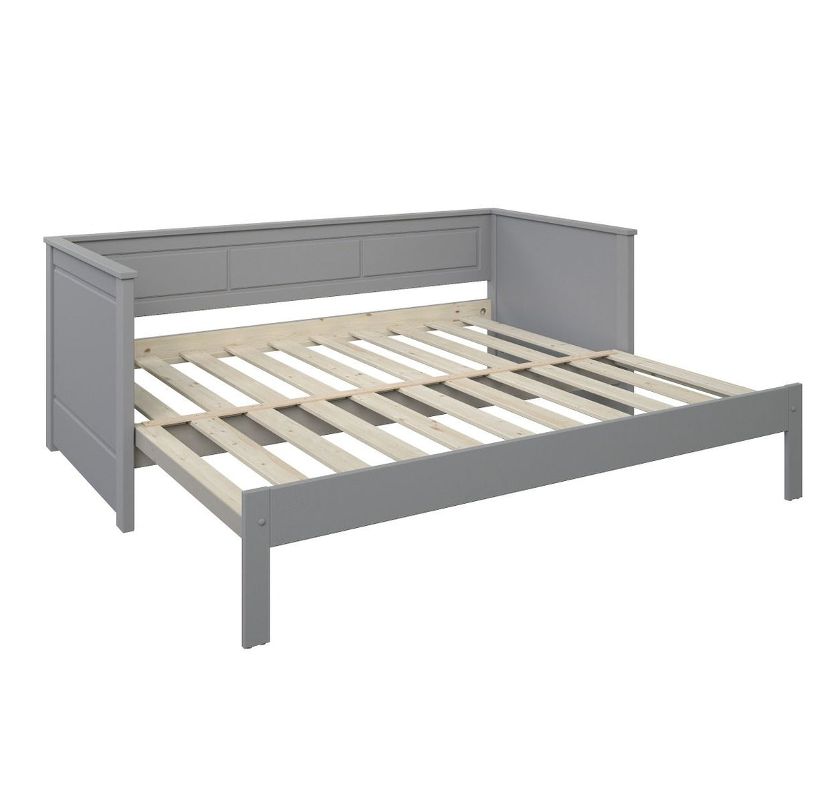 Noomi Erika Guest Bed with Drawer Grey (FSC-Certified)
