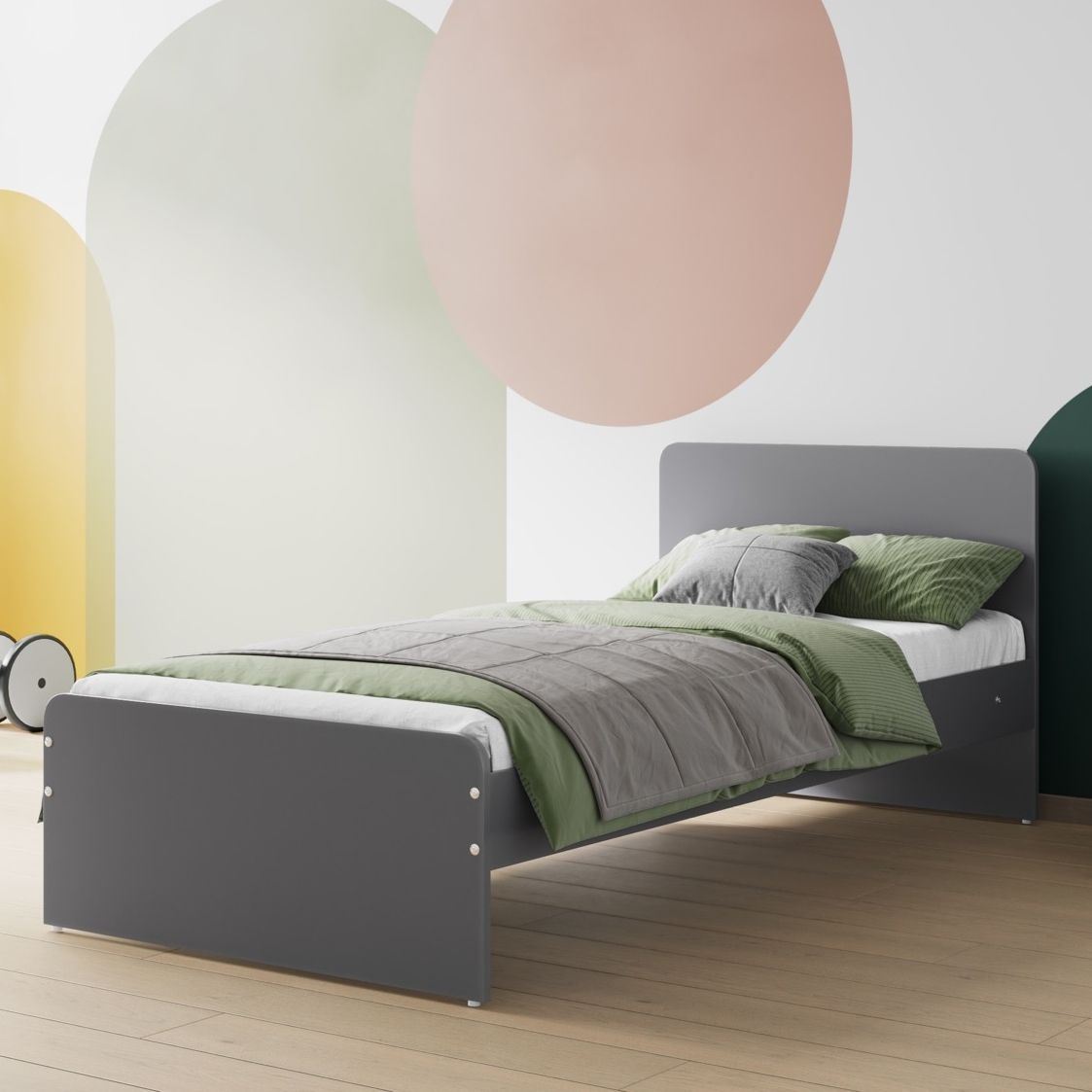 Flair Wizard Single Bed Grey