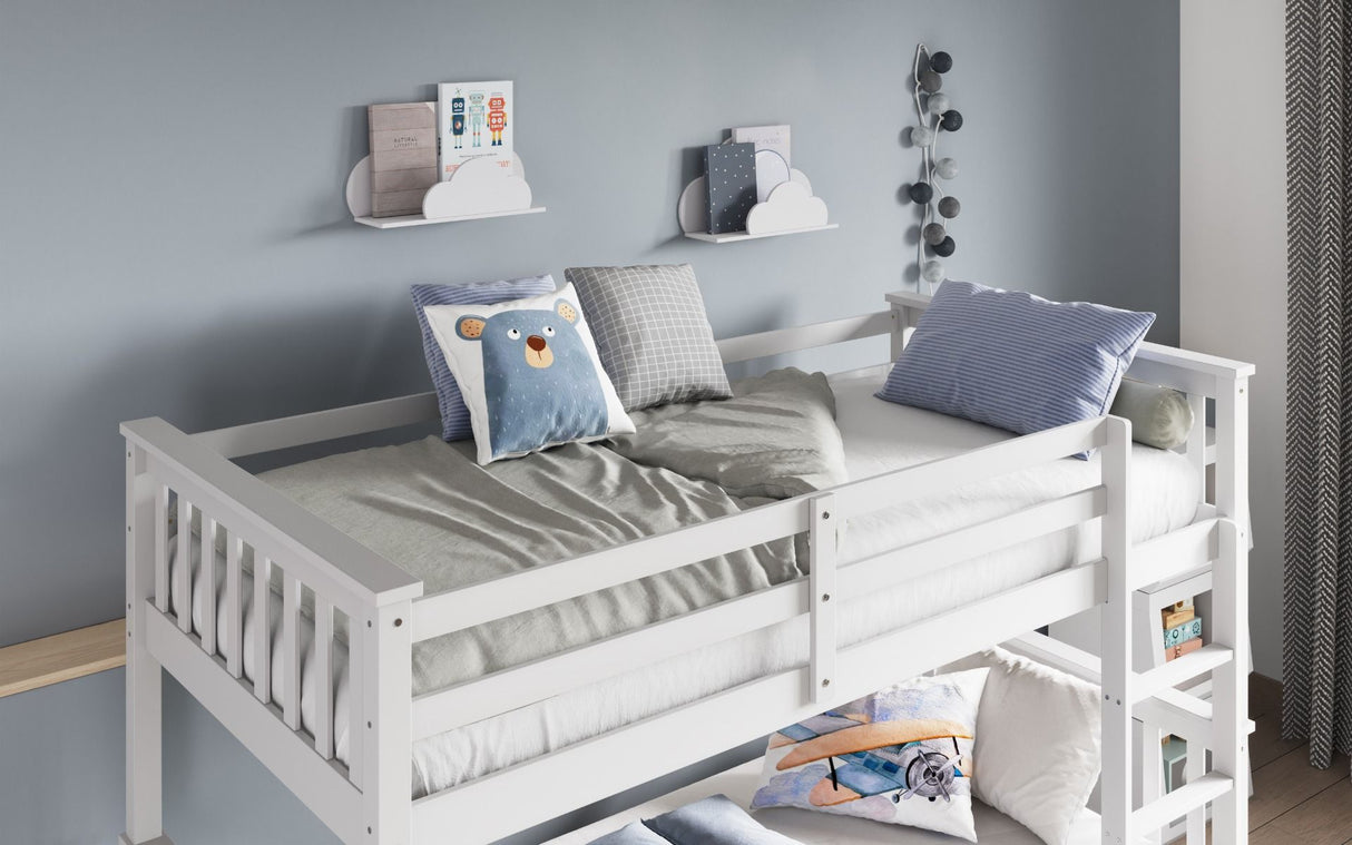 Flair Zoom Wooden Detachable Bunk Bed White