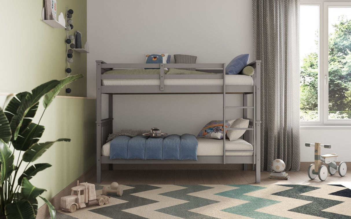 Flair Koop Wooden Detachable Bunk Bed Grey