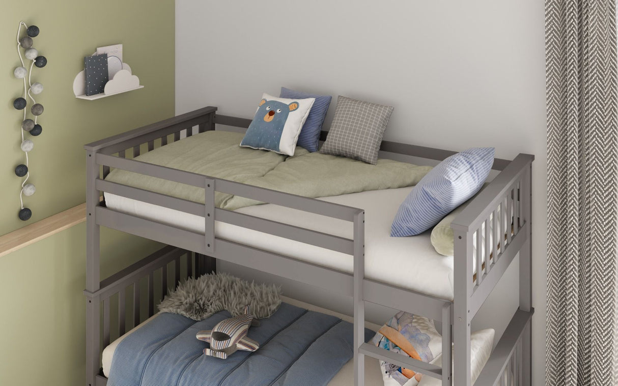Flair Koop Wooden Detachable Bunk Bed Grey