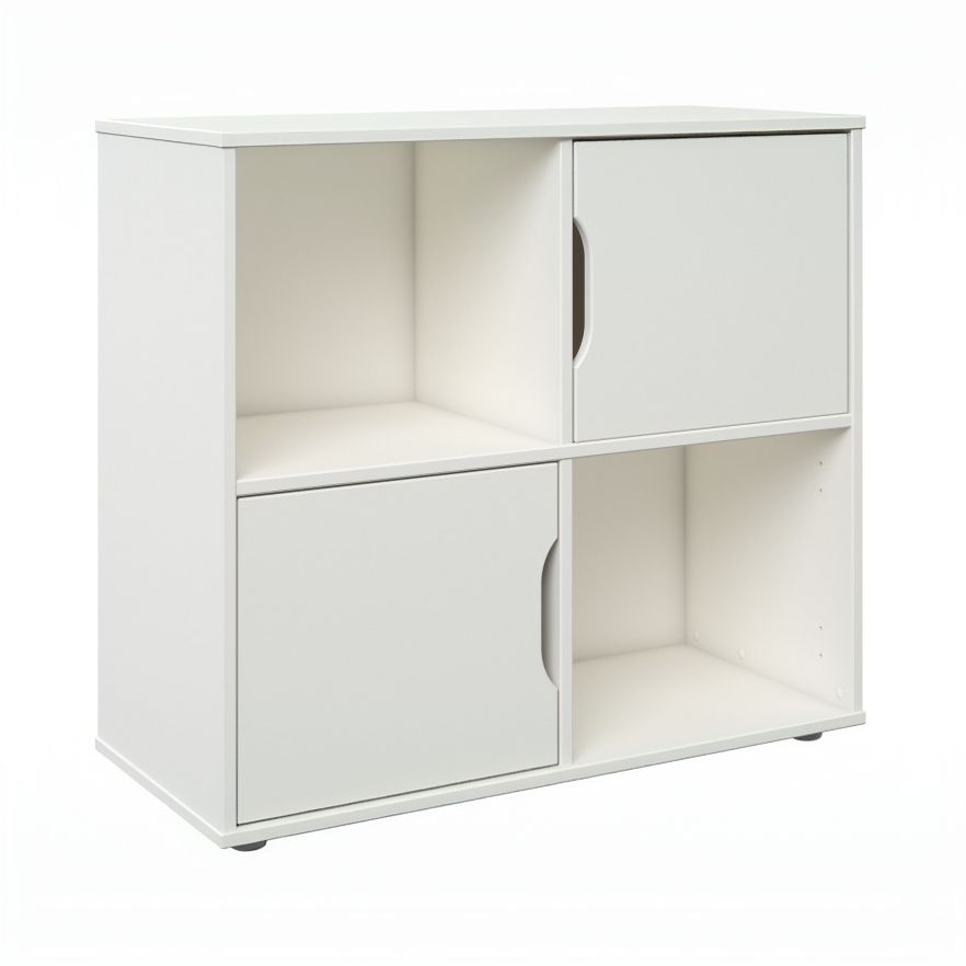 Noomi Nora Solid Wood Mid Sleeper Craft Cabin White (FSC-Certified)