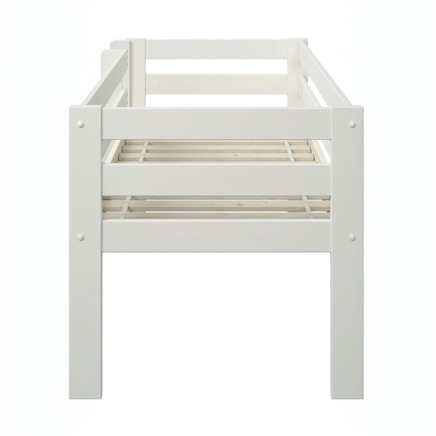 Noomi Solid Wood Shorty Mid Sleeper White (FSC-Certified)