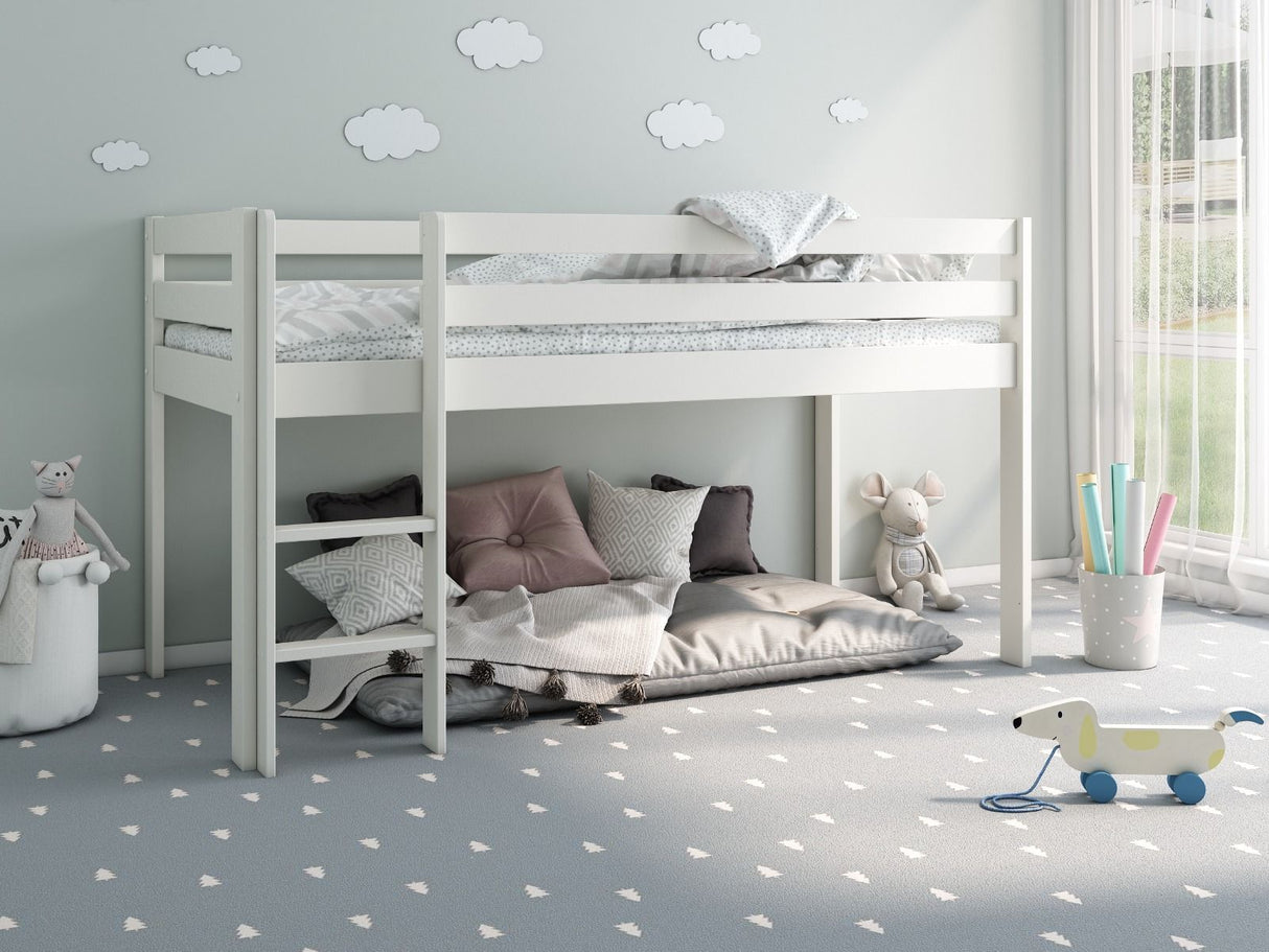 Noomi Nora Solid Wood Mid Sleeper White (FSC-Certified)