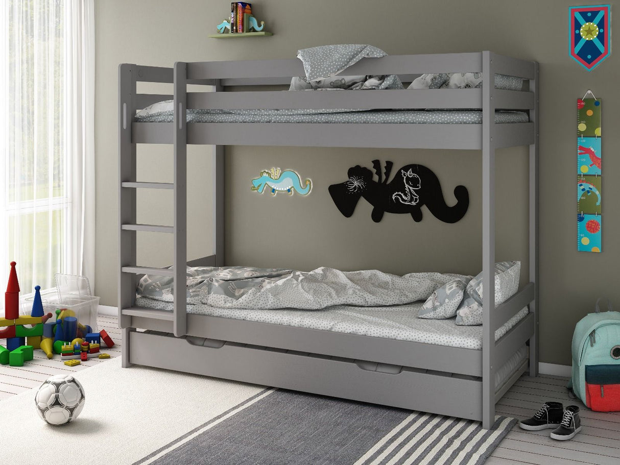 Noomi Nora Solid Wood Bunk Bed Grey (FSC-Certified)