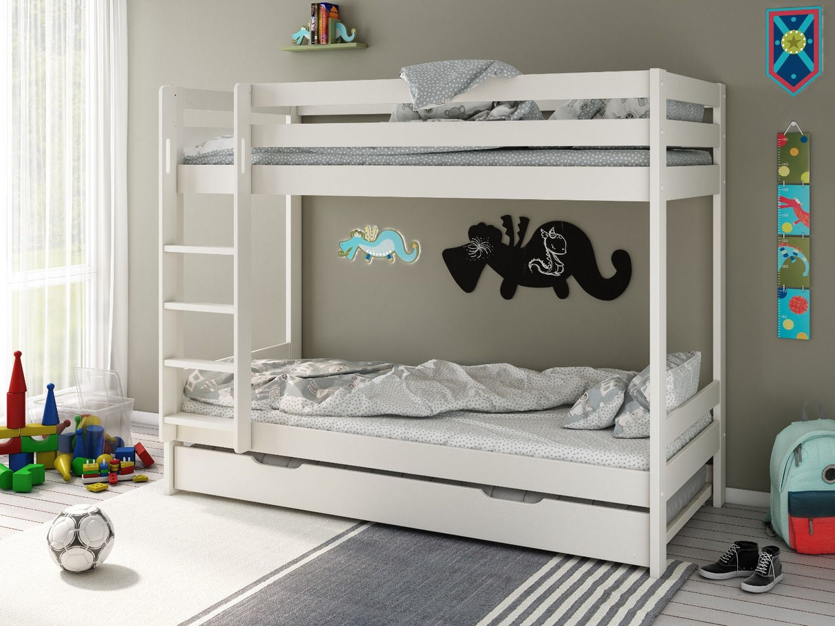 Noomi Nora Solid Wood Bunk Bed White (FSC-Certified)