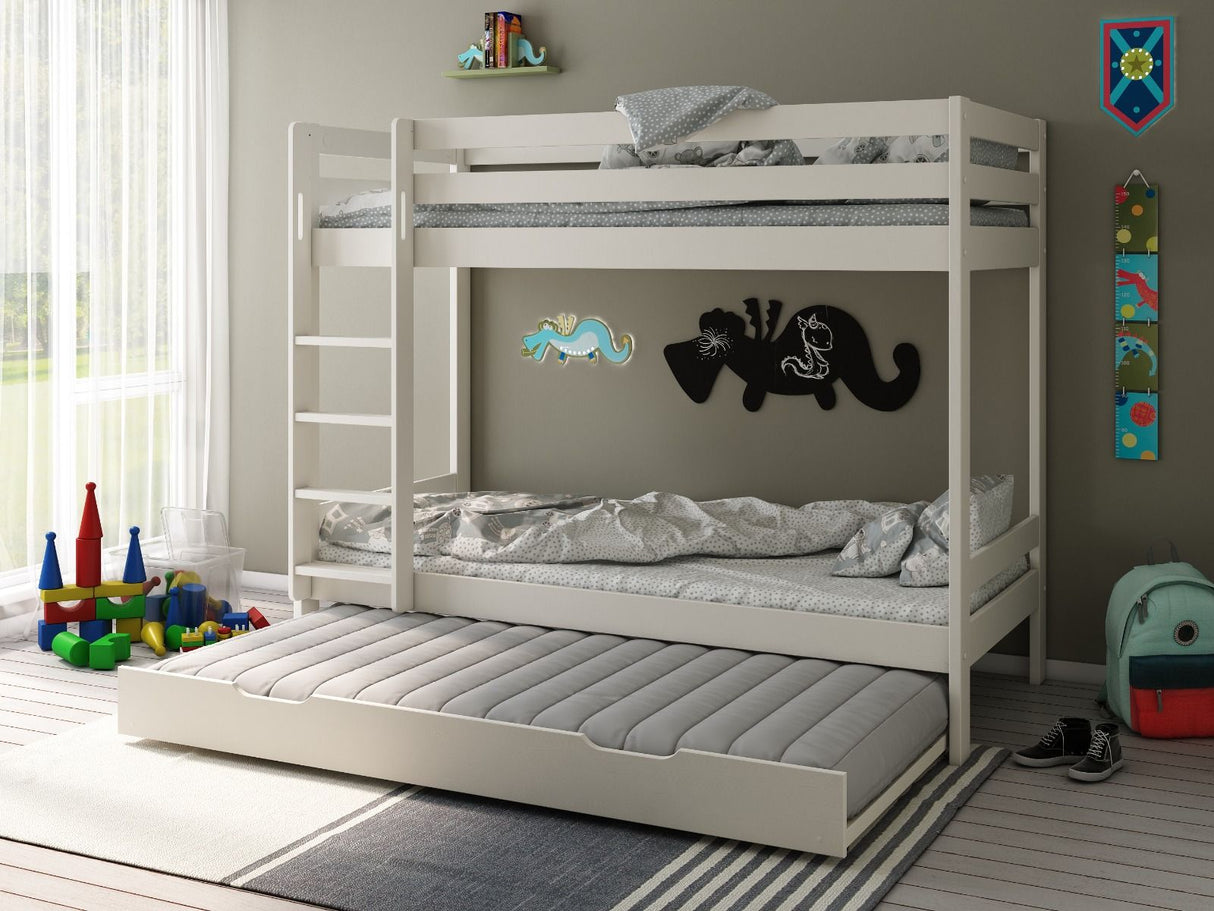 Noomi Nora Solid Wood Bunk Bed White (FSC-Certified)