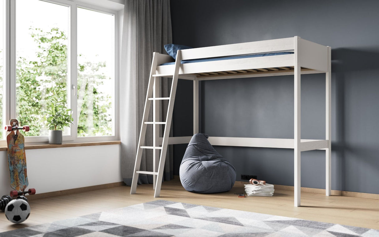 Noomi Tera Solid Wood High Sleeper White (FSC-Certified)