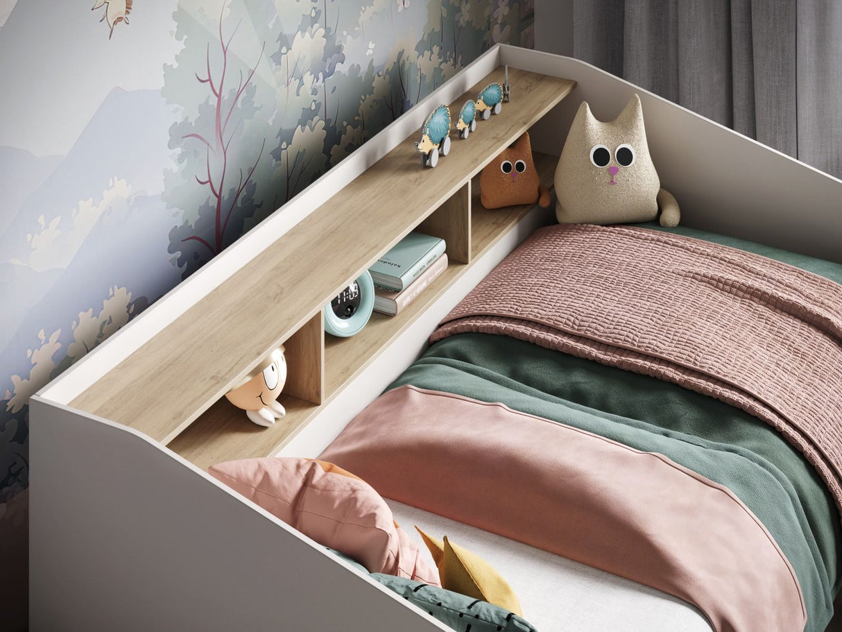 Flair Leni Day Bed with Drawers White & Oak