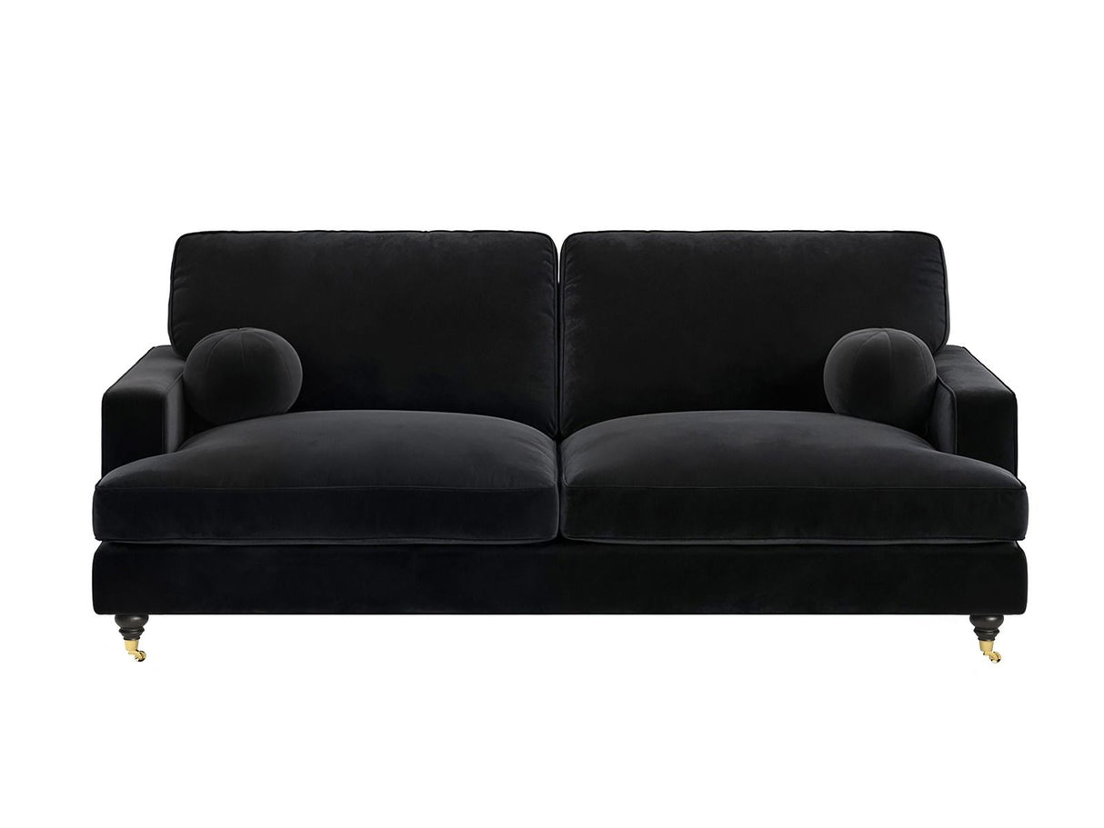 SOLACE+CO Addison 3 Sofa Black Velvet