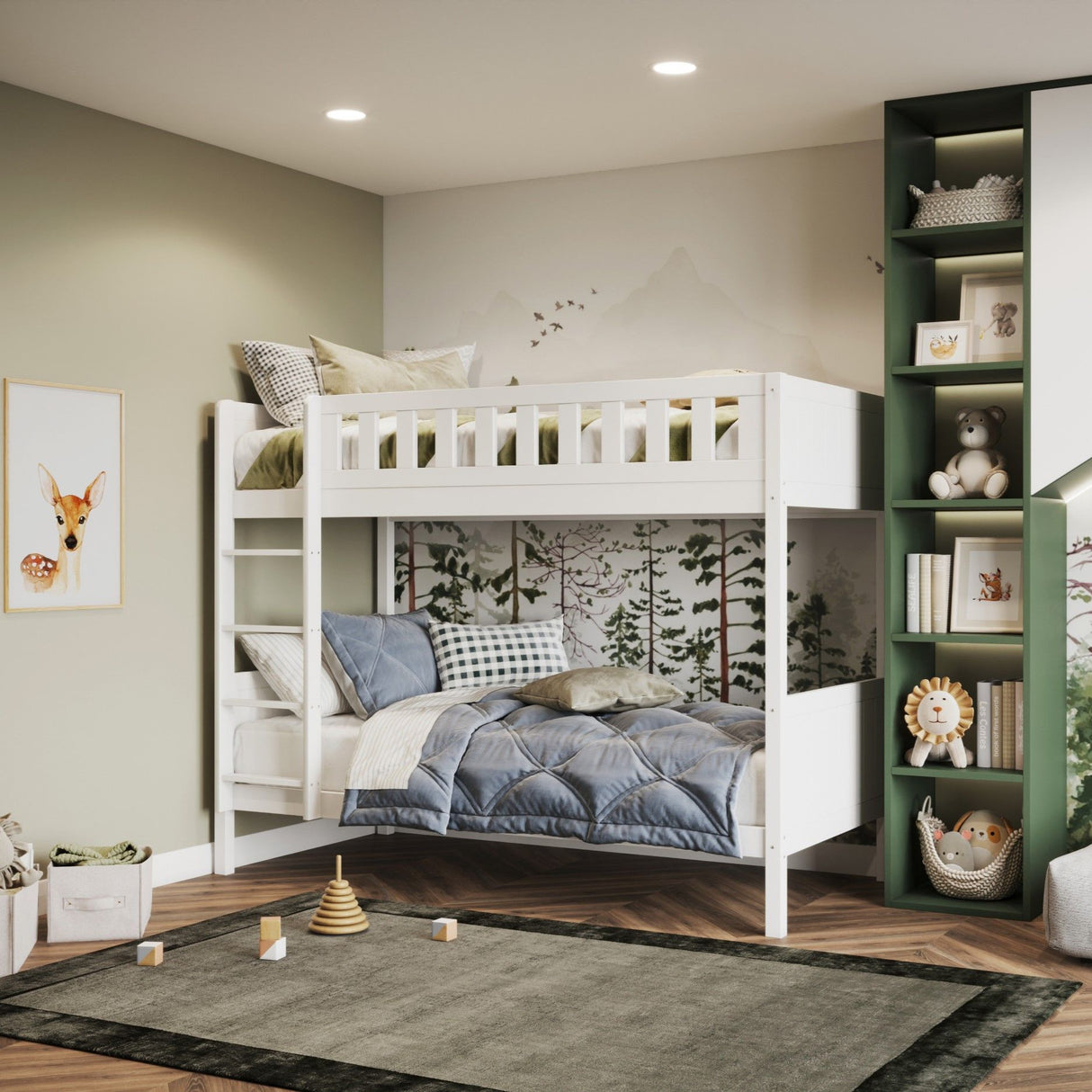Flair Bea Wooden Bunk Bed White