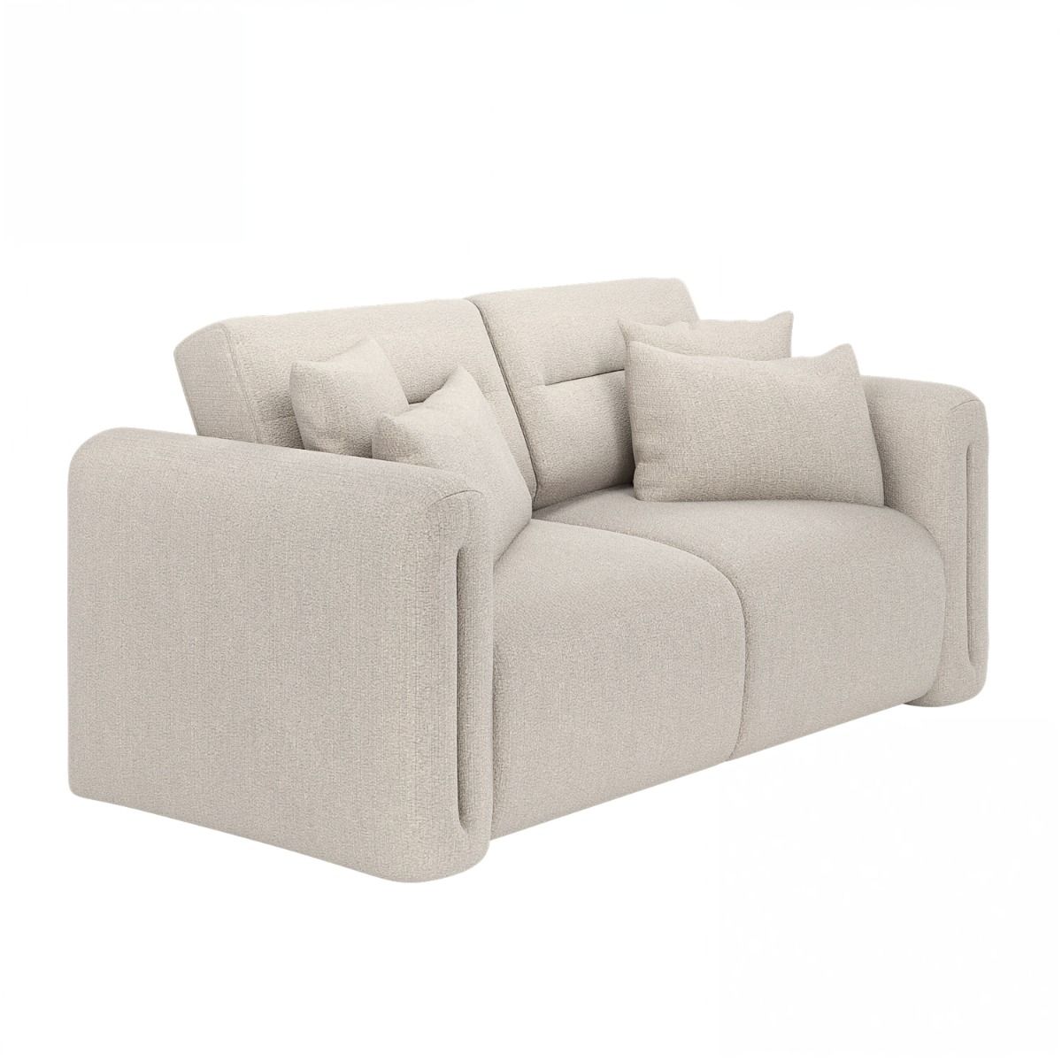 SOLACE+CO Mabel 2 Seater Sofa Beige Chenille