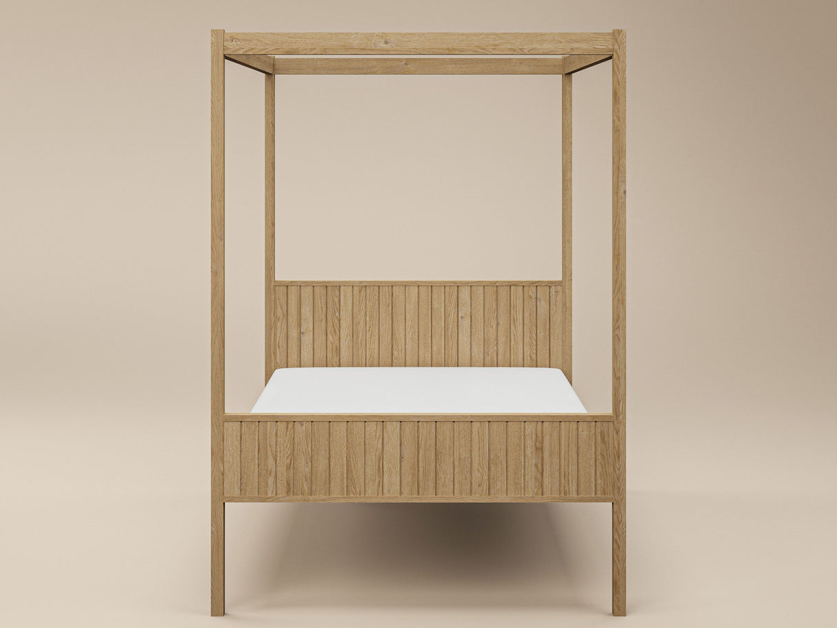 Flair Maddy 4 Poster Bed Frame Solid Pine Natural Double