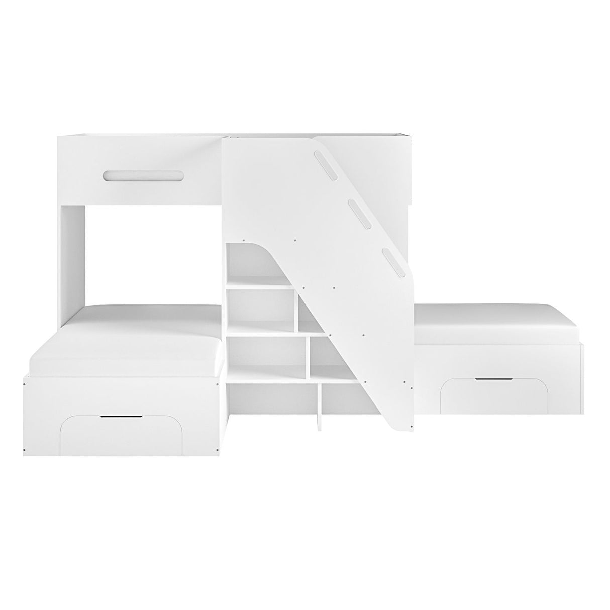Flair Mason Staircase Triple Sleeper with Storage White
