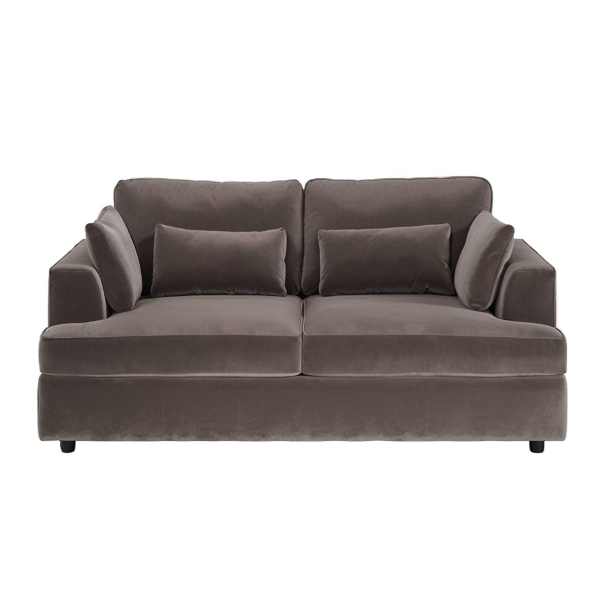 SOLACE+CO Drew 2 Seater Mocha Velvet Sofa