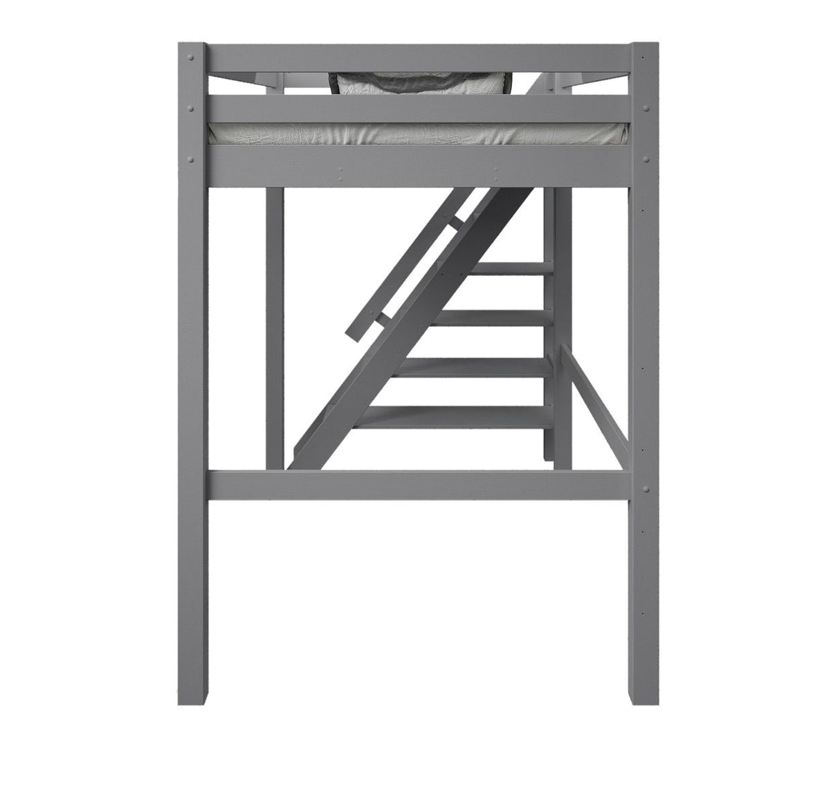 Noomi Studio Staircase Loft Bed Double High Sleeper Grey (FSC-Certified)
