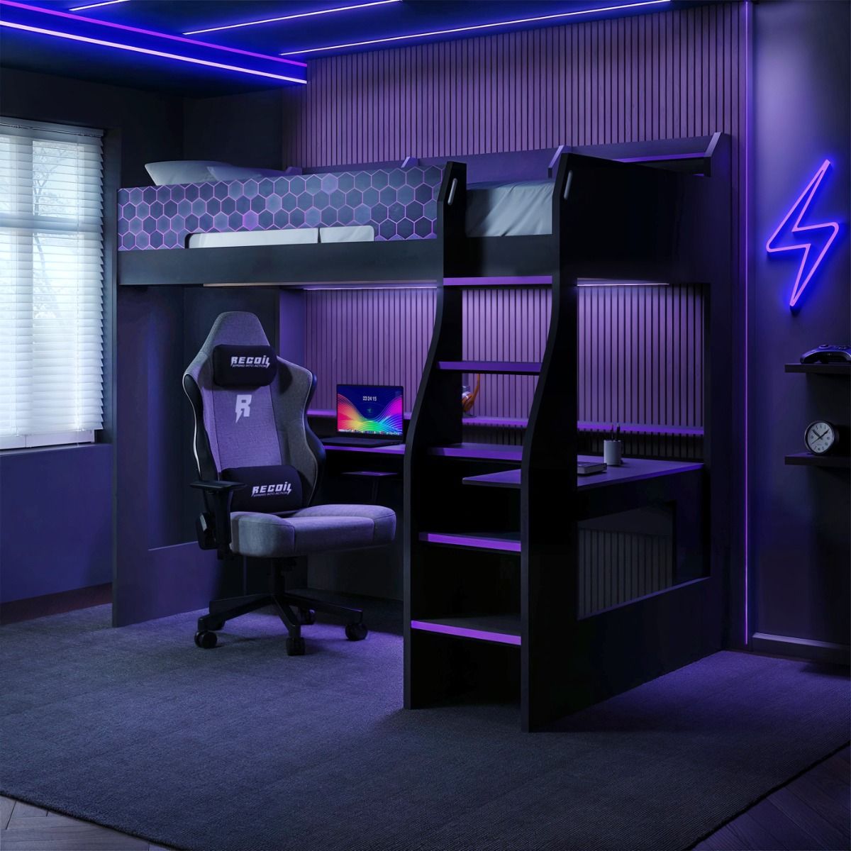 Recoil Ultimate Violet Small Double Gaming High Sleeper Purple