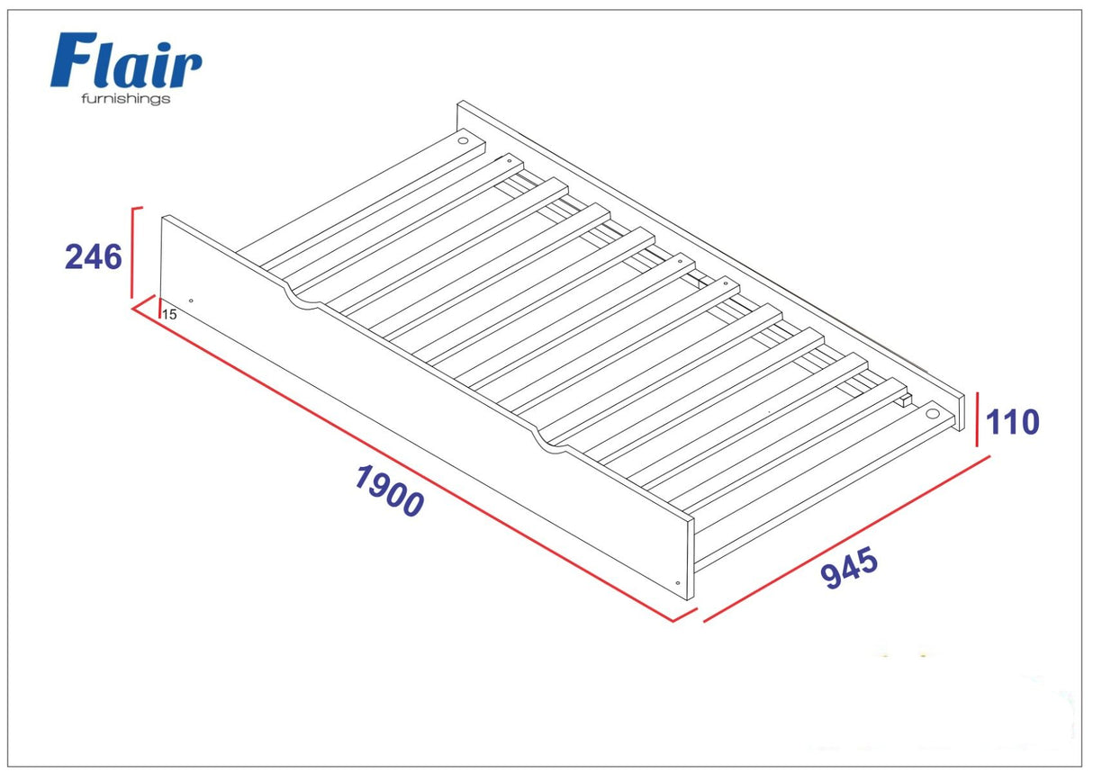 Flair Cypress Detachable Bunk Bed White
