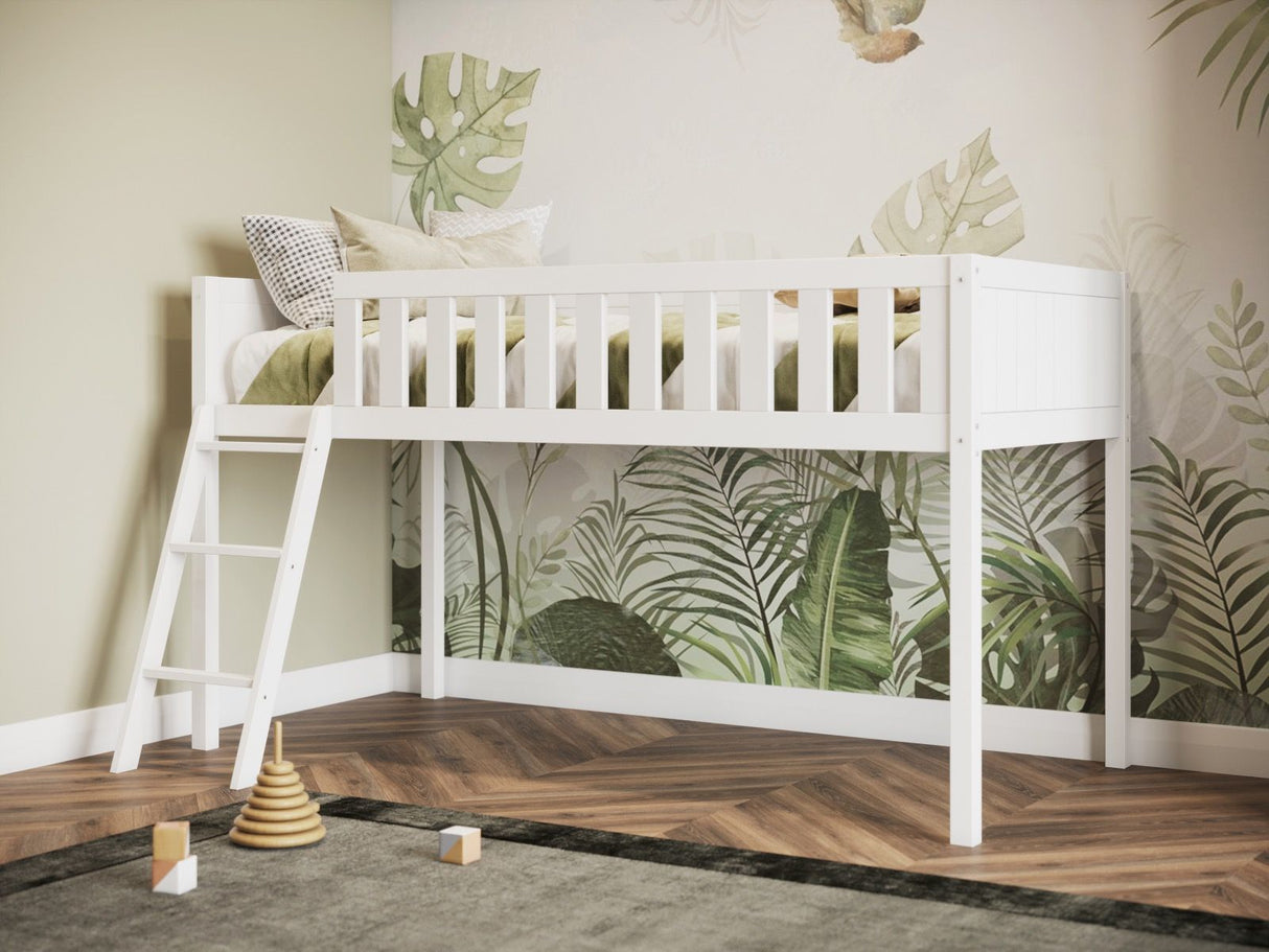 Flair Bea Shorty Mid Sleeper Cabin Bed White