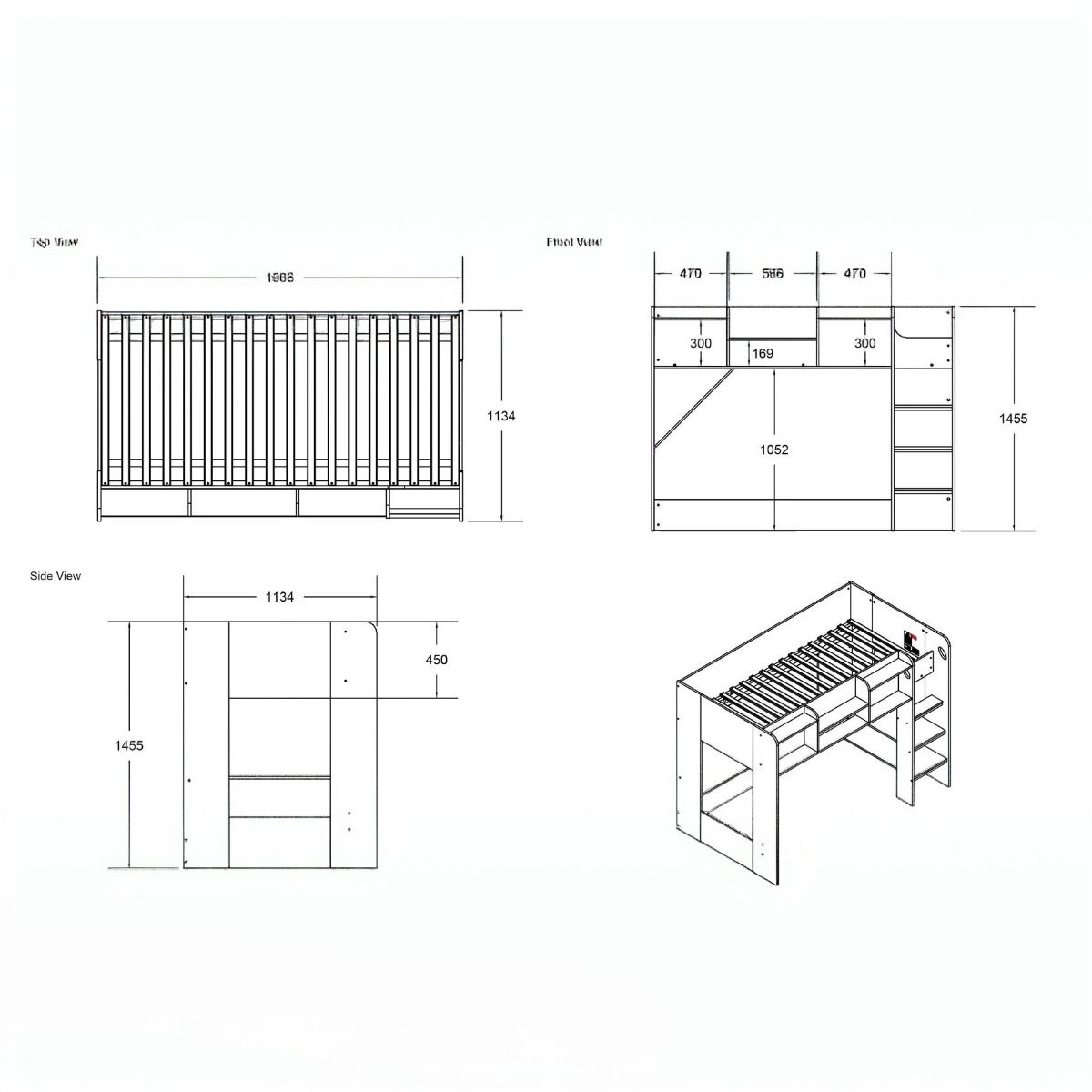 Flair Wizard Junior High Cabin Station Grey