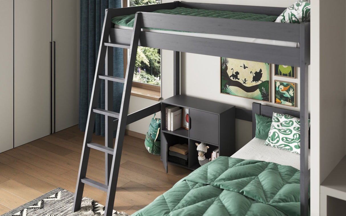 Noomi Tera Double/Double L Shaped Bunk Bed Grey (FSC-Certified)
