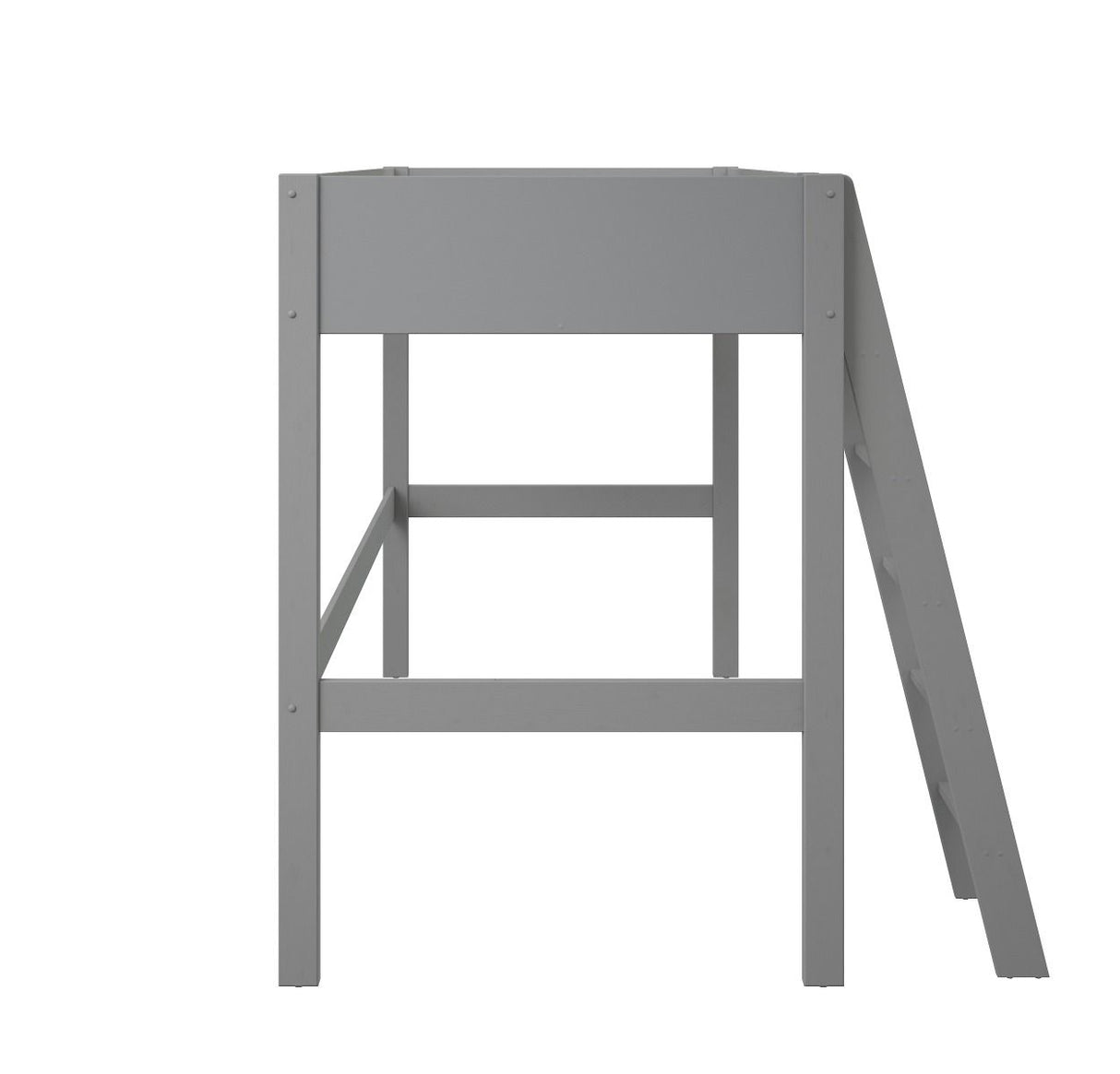 Noomi Tera Solid Wood Small Double High Sleeper Grey (FSC-Certified)