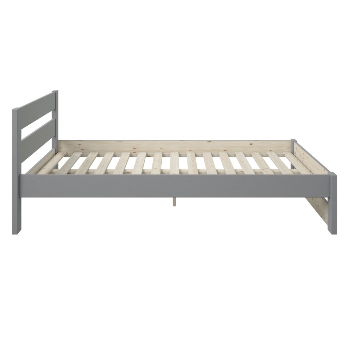 Noomi Tera Solid Wood Small Double Bed Grey (FSC-Certified)