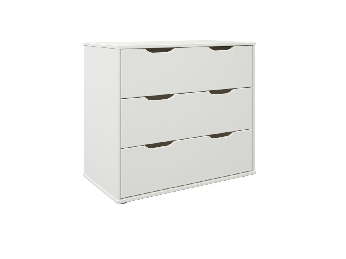 Noomi Nora Solid Wood Mid Sleeper Storage Cabin White (FSC-Certified)