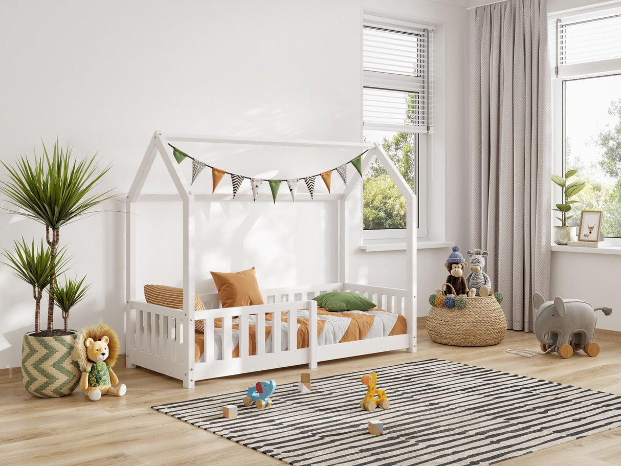 Flair Explorer Shorty Play House Floor Bed White Wooden