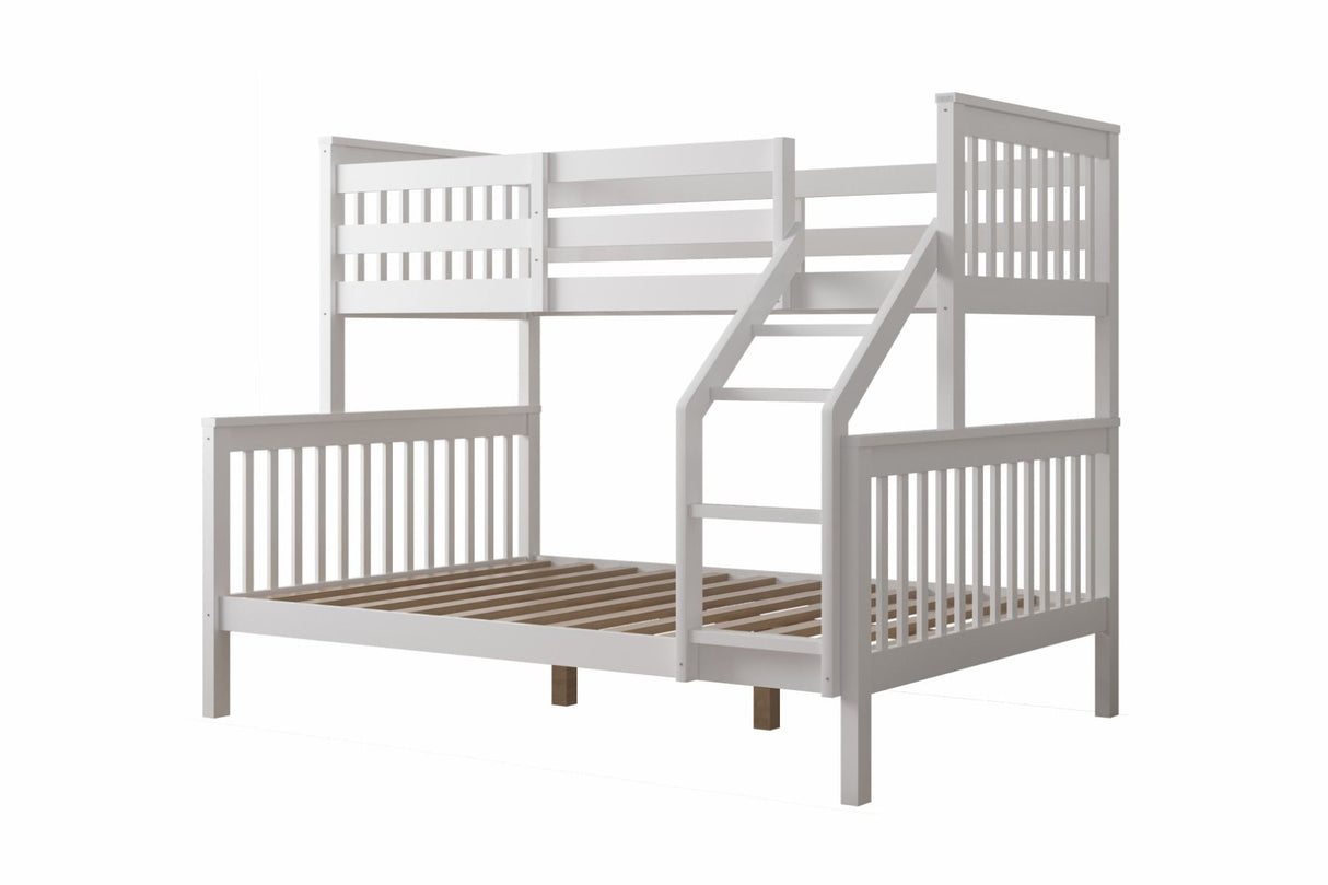 Flair Zoom Wooden Detachable Triple Bunk Bed White