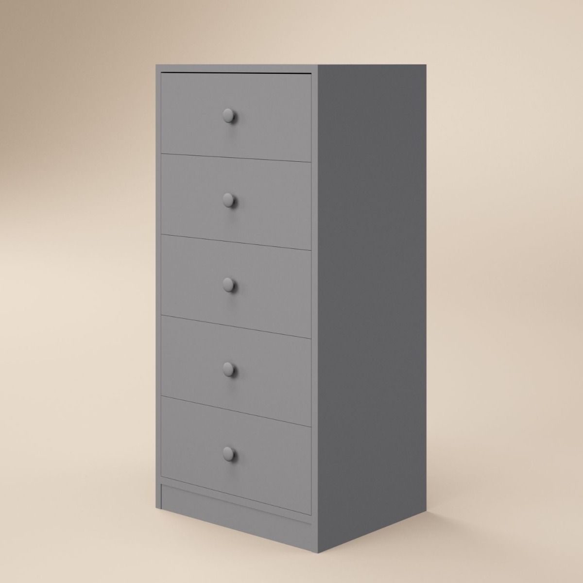 Flair Wizard Chest of 5 Drawers Grey