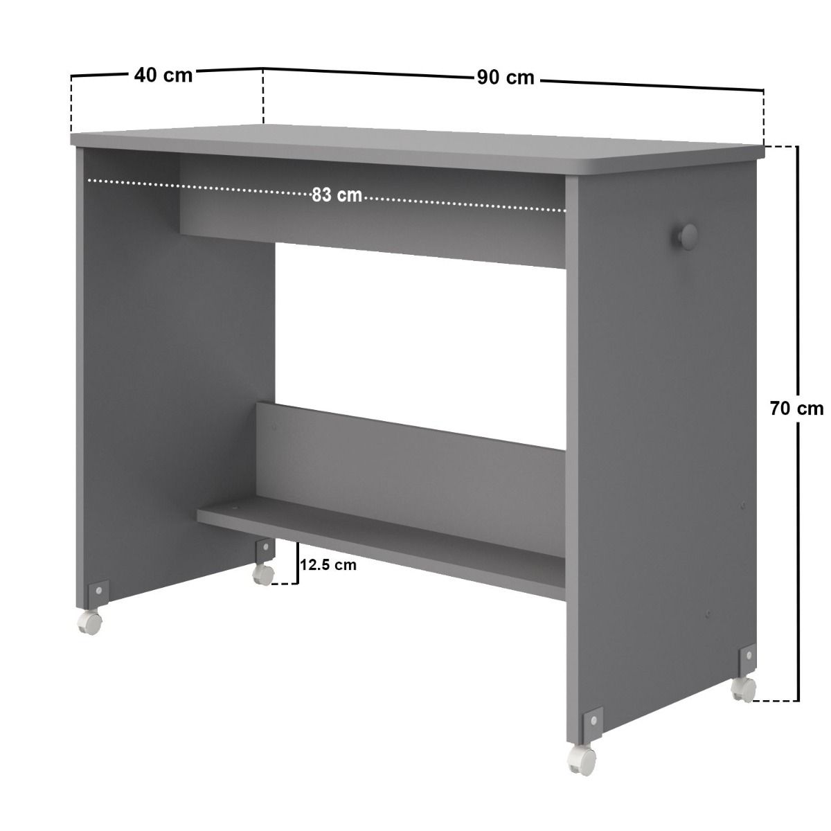 Flair Wizard Pull Out Desk Grey