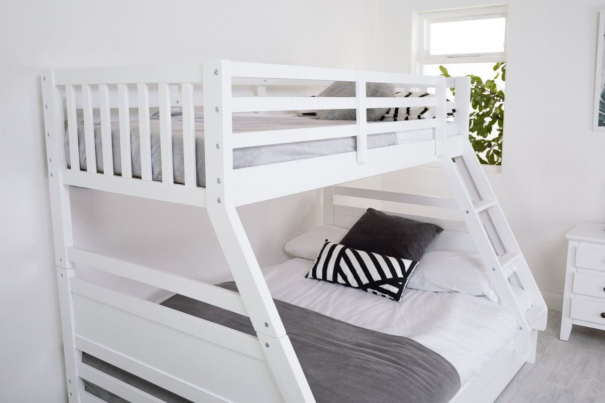 Flair Ollie Triple Bunk Bed with Drawers White