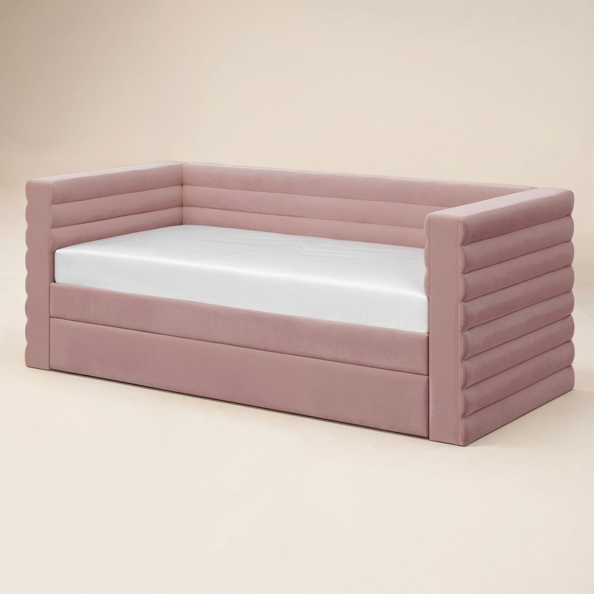 Flair Yuma Guest Bed Pink Velvet