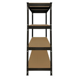 Monster Racking Q-Rax Heavy Duty Storage Shelving, 160cm W, 60cm D, Black