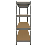 Monster Racking Q-Rax Heavy Duty Storage Shelving, 160cm W, 60cm D, Grey