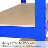 Monster Racking T-Rax Heavy Duty Shelving Units, Blue, 75cm W, 30cm D