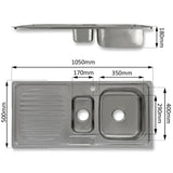 Kukoo Steel Sink and Rainbow Tap