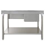 KuKoo Commercial Stainless Steel Sink - Right Hand Drainer
