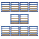 Monster Racking T-Rax 10 x Extra Wide Storage Shelves, Blue, 160cm W, 60cm D