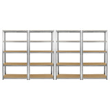 Galwix 90cm Racking Bundle: Corner Shelving and 4 Garage Racking Bays