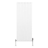 Oval Column Radiator & Valves - 1600mm x 600mm – White