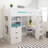 Flair Cosmic Storage High Sleeper White