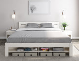 Noomi Pradis Kingsize Storage Bed White (FSC-Certified)