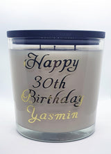 Personalised Simple Scents Grand Opulence 3 Wick Candle | Free Text Custom Message 640g