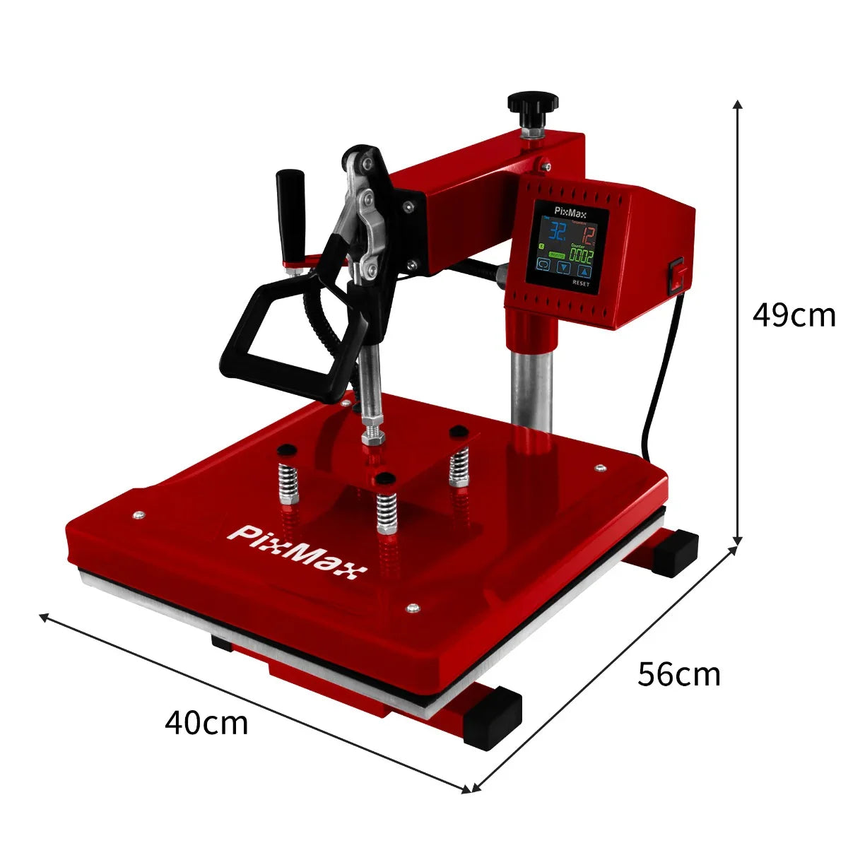 Swing Heat Press 38 x 38cm, PTFE Sheet & Sublimation Paper
