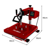 Swing Heat Press 38 x 38cm, PTFE Sheet & Sublimation Paper