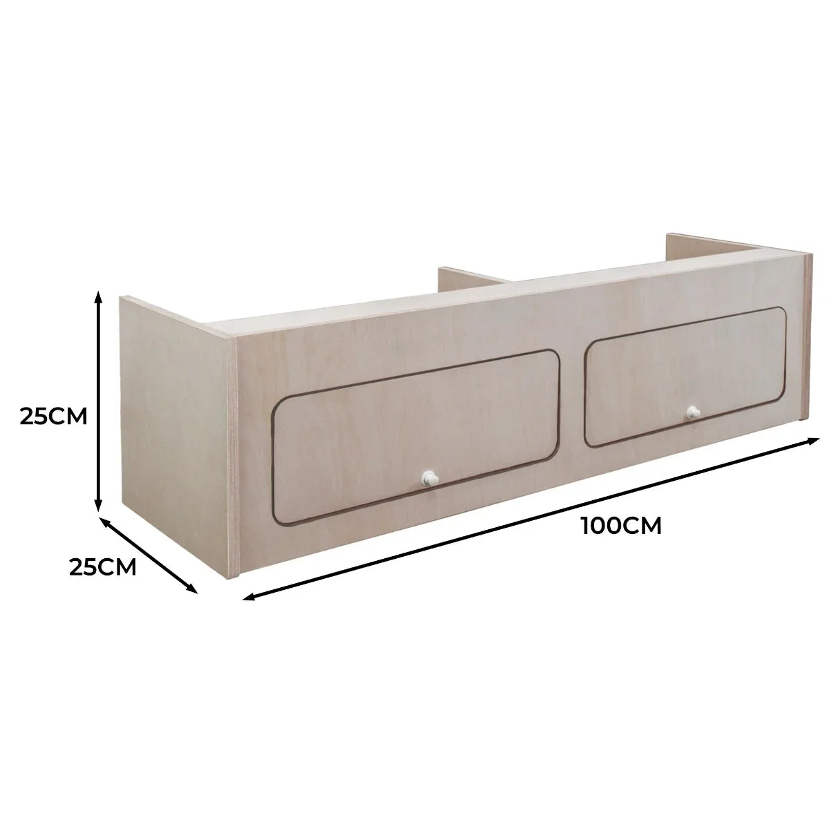Overhead Camper Cabinet – 100cm x 25cm x 25cm