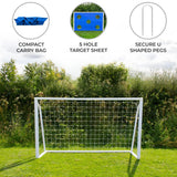 6 x 4ft Football Goal, Carry Case and Target Sheet