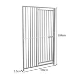 1m Dog Run Panel With Door – 5cm Bar Spacing